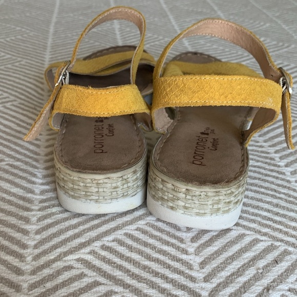 Porronet yellow suede sandals size 8.5 - Picture 3 of 8